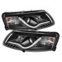 SPYDER 5071903 Projector Headlights - Light Tube - DRL - Black