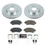 PowerStop K8326 Z23 Daily Driver Carbon-Fiber Ceramic Brake Pad and Drilled & Slotted Rotor Kit