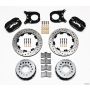 Wilwood 140-5236-BD Forged Dynalite P/S Rear Kit Drilled Rotor Chev 12 Bolt w/Clip Eliminator
