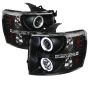 SPYDER 5033864 Projector Headlights - CCFL Halo - Black