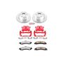 PowerStop KC2046-36 Z36 Truck and SUV Ceramic Brake Pad, Drilled & Slotted Rotor, and Caliper Kit