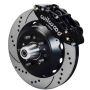 Wilwood 140-15407-D Narrow Superlite 6R Dust-Seal Front Hub Kit 14.00in Drilled 1965-1969 Mustang Drum Spindle