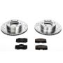 PowerStop K1236 Z23 Daily Driver Carbon-Fiber Ceramic Brake Pad and Drilled & Slotted Rotor Kit