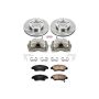 PowerStop KCOE2389 OE Stock Replacement Low-Dust Ceramic Brake Pad, Rotor and Caliper Kit