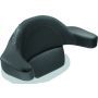 Mustang Motorcycle 75306 Mustang 93-13 Harley FL Touring Extended Arm Wrap Passenger w/Blk Pearl Studs - Black