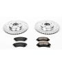 PowerStop K5234 Z23 Daily Driver Carbon-Fiber Ceramic Brake Pad and Drilled & Slotted Rotor Kit