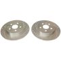 PowerStop JBR1779XPR PowerStop Evolution Performance Drilled, Slotted & Plated Brake Rotor Pair