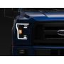 Raxiom T542837 15-17 Ford F-150 G3 Projector Headlights w/ LED Accent- Blk Housing (Clear Lens)