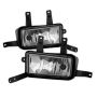 SPYDER 9031588 OEM Fog Lights W/Chrome trim Cover and Switch - Clear