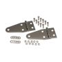 Kentrol 55-95 Jeep CJ/Wrangler YJ Hood Hinge Pair - Polished Silver