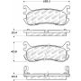 Stoptech 305.06360 97-03 Ford Escort Street Select Rear Brake Pads