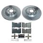 PowerStop K8528 Z23 Daily Driver Carbon-Fiber Ceramic Brake Pad and Drilled & Slotted Rotor Kit