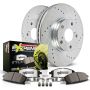 PowerStop K1237-26 Z26 Street Performance Ceramic Brake Pad and Drilled & Slotted Rotor Kit