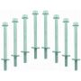 RACING POWER CO-PACKAGED RPCR9812 Bolts For Center Bolt Valve Covers (8)