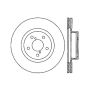 Stoptech 128.47024L 05-10 Subaru Legacy / 10 Outback Drilled Left Front Rotor