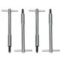 TRANS-DAPT TRA4936 Chrome T-Bar Wing Nuts