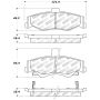 Stoptech 305.07500 Street Select Brake Pads - Rear