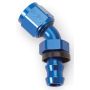Russell Performance -10 AN Twist-Lok 45 Degree Hose End (Blue)