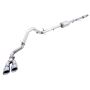 AWE Tuning 3015-22207 4th Gen GM 1500 5.3L 0FG Catback Dual Side Exit (Flat Bumper) - Chrome Tips