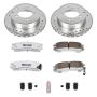 PowerStop K806-26 Z26 Street Performance Ceramic Brake Pad and Drilled & Slotted Rotor Kit