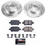 PowerStop K7717 Z23 Daily Driver Carbon-Fiber Ceramic Brake Pad and Drilled & Slotted Rotor Kit