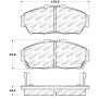 Stoptech 309.06170 Performance 93-95 Honda Civic Coupe / 94-95 Civic Hatchback/Sedan Front Brake Pads