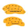 MGP 4 Caliper Covers Engraved Front & Rear With out stripes/Journey Yellow finish black ch