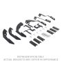 Go Rhino 6940516 15-19 GMC Sierra 3500HD CC Dsl Mntg. Brackets (V-Series V3/RB10 Slim/RB20 Slim) - Tex. Blk