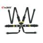 Cusco 00B CRH N6HBK Universal 6 Point 3in Shoulder 3in Lap (HANS) w/Eyebolts (7/16-20UNF) FIA Racing Harness- BLK