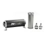 DeatschWerks Stainless Steel 3/8in 5 Micron Universal Inline Fuel Filter Housing Kit (160mm)