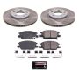 PowerStop SC7400 Semi-Coated Rotor and Low-Dust Ceramic Brake Pad Kit