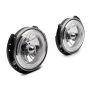 Raxiom 07-18 Jeep Wrangler JK LED Halo Headlights- Chrome Housing (Clear Lens)