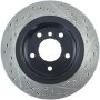 Stoptech 127.34049R Power Slot 00 BMW 323 / 01-07 325 / 99-00 328 Series Rear Right Drilled & Slotted Rotor