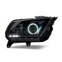 Raxiom 10-12 Ford Mustang w/ Headlights CCFL Halo Projector Headlights- Black Housing (Clear Lens)