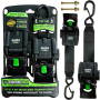 Rhino USA TD-MSTR2X43-BLK Retractable Transom Straps (2 Pack-Black)