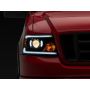 Raxiom T566364 04-08 Ford F-150 Axial Series Projector Headlights w/ SEQL LED Bar- Blk Housing (Clear Lens)