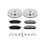 PowerStop KOE2290 OE Stock Replacement Low-Dust Ceramic Brake Pad and Rotor Kit