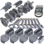 Eagle 62011040 Chevy Pro Street 384 Rotating Assembly 4140 Crankshaft w/ 4340 I Beam Rods & Flat Top Pist