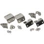 Kentrol 72-86 Jeep CJ Strut Rod Mounting Brackets 4 Pieces Fiberglass - Polished Silver