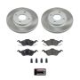 PowerStop SC1358 Semi-Coated Rotor and Low-Dust Ceramic Brake Pad Kit