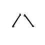 Superlift 5073 97-06 Jeep Wrangler TJ and 84-01 Cherokee XJ w/ 2-4in Lift Kit Lower Control Arms (Pair)