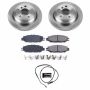 PowerStop KOE6852 OE Stock Replacement Low-Dust Ceramic Brake Pad and Rotor Kit