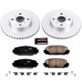 PowerStop CRK5863 Genuine Geomet Coated Rotor and Low-Dust Ceramic Brake Pad Kit