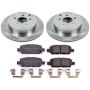 PowerStop KOE8021 OE Stock Replacement Low-Dust Ceramic Brake Pad and Rotor Kit