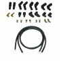 Moroso 27286 78-15 Harley-Davidson Universal Suppression Core Wire Set - Black