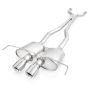 Stainless Works CTSV9CPCBC 2009-15 Cadillac CTS-V Coupe 3in Catback System X-Pipe Chambered Mufflers 4in Tips