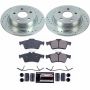 PowerStop K8176 Z23 Daily Driver Carbon-Fiber Ceramic Brake Pad and Drilled & Slotted Rotor Kit
