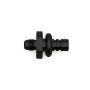 DeatschWerks 6AN Male Flare to 1/2in Ford Male EFI Quick Connect Adapter - Anodized Matte Black