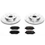 PowerStop K5272 Z23 Daily Driver Carbon-Fiber Ceramic Brake Pad and Drilled & Slotted Rotor Kit