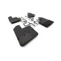 Rally Armor MF104-BLK-GRY Black Mud Flap/Grey Logo